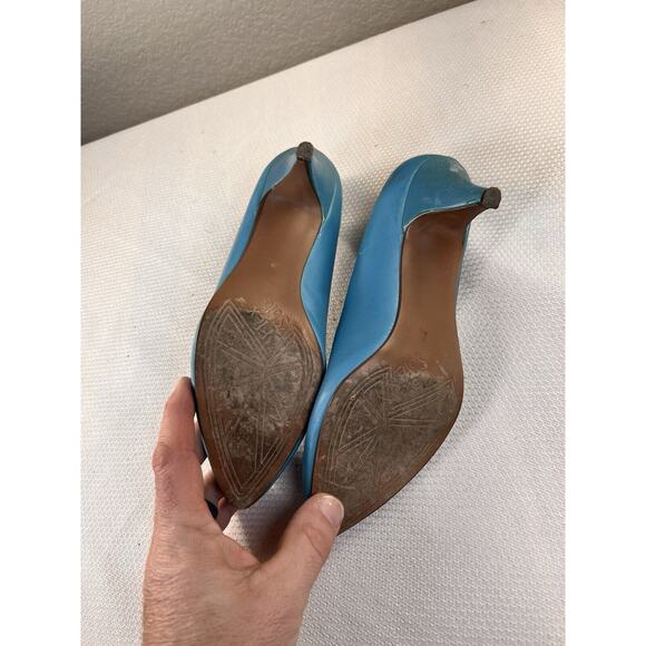 Vintage 1990’s Talons Premier Collections‎ Flex Sole Blue Heels Sz 7.5 - Picture 7 of 13